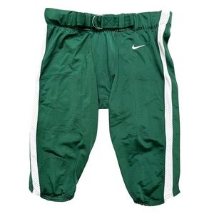 Nike Stock Vapor Pro Football Pants Tight Fit Belted Green White XXL